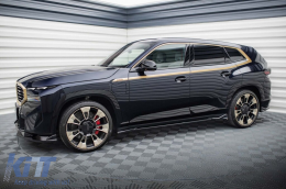 Maxton Design additives suitable for BMW XM G09 side skirts after 2022, black lacquer-image-6236465