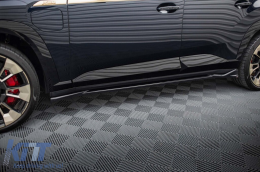 Maxton Design additives suitable for BMW XM G09 side skirts after 2022, black lacquer-image-6236466