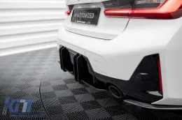 Maxton Design Aufsatz für Diffusor geeignet für BMW 3er Serie M Paket G20, G21 nach 2022, matt schwarz-image-6143448