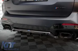 Maxton Design Aufsatz für Diffusor geeignet für BMW X3 mit M-Paket G01 nach 2021, schwarz lackiert-image-6144039