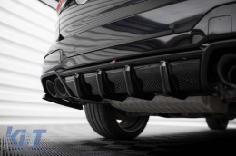 Maxton Design diffuser suitable for rear M bumper on BMW X3 F97 after 2021 -oo--oo-, black lacquer-image-6236337