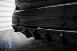 Maxton Design diffuser suitable for rear M bumper on BMW X3 F97 after 2021 -oo--oo-, black lacquer-image-6236340