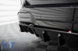 Maxton Design diffuser suitable for rear M bumper on BMW X3 F97 after 2021 -oo--oo-, black lacquer-image-6236344