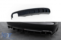 Maxton Design diffuser suitable for standard rear bumper of Audi A4 B8 sedan, wagon 2007-2011, black lacquer