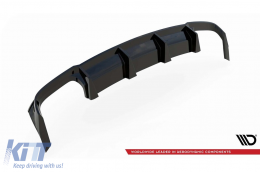 Maxton Design Diffusor geeignet für den Heckstoßfänger des Audi S8 D5 2019-2021, schwarz lackiert-image-6140529