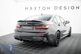 Maxton Design Diffusor geeignet für den Heckstoßfänger des BMW 3er G20 Limousine/G21 Touring 2018-2022, schwarz lackiert-image-6143417