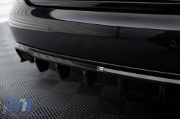 Maxton Design Diffusor geeignet für die serienmäßige hintere Stoßstange des Audi A4 B8 Limousine, Kombi 2007-2011, schwarz lackiert-image-6235581