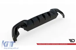 Maxton Design Diffusor geeignet für die Heckstoßstange des BMW 3er G20 Limousine, G21 Touring mit M-Paket 2018-2022, schwarzer Lack, geeignet für Fahrzeuge mit Anhängerkupplung-image-6236141