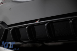 Maxton Design Diffusor geeignet für die Heckstoßstange des BMW 3er G20 Limousine, G21 Touring mit M-Paket 2018-2022, schwarzer Lack, geeignet für Fahrzeuge mit Anhängerkupplung-image-6236146