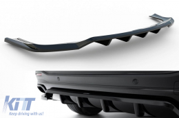 Maxton Design rear spoiler suitable for A Design-Line bumper of Mercedes GLE SUV W167 2019-2023, after 2023, glossy black - ABMESX6010889