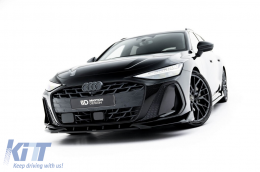 Maxton Design S-Line Typ 2 Spoiler-Kit geeignet für Seitenschweller, Front-, Heckstoßstange und Dach des Audi A6 S-Line Avant C9 nach 2025, schwarze Lackierung-image-6235693