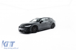 Maxton Design S-Line Type 2 Spoiler Kit suitable for side skirts, front, rear bumper, and roof of Audi A6 S-Line Avant C9 after 2025, black lacquer-image-6235698