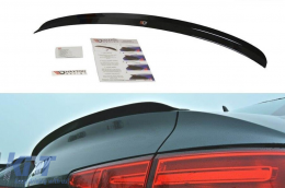 Maxton Design S-Line type spoiler suitable for Audi A4 B9 sedan 2015-2019, black lacquer - ABAUSX6008146