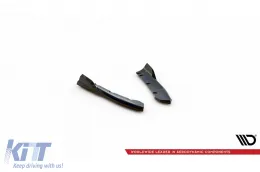 Maxton Design Seitenerweiterungen geeignet für Heckstoßstange des BMW X3 mit M-Paket G01 nach 2021, schwarz lackiert-image-6144044