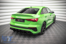 Maxton Design Seitenerweiterungen geeignet für die hintere RS-Stoßstange des Audi RS3 Sedan nach 2020, matt schwarz-image-6235769