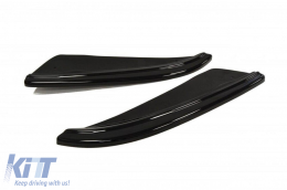 image-1-Maxton Design Seitenerweiterungen geeignet für die Standard-Heckstoßstange des BMW 5er GT F07 2009-2013, schwarz lackiert