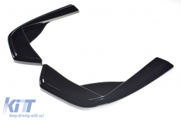 image-62-Maxton Design side extensions suitable for rear A Design bumper for Mercedes C43 sedan W205, estate S205 2016-2018, black lacquer