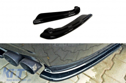 Maxton Design side extensions suitable for rear M Technik bumper on BMW 5 Series F11 after 2011, black lacquer - ABBMSX6008474
