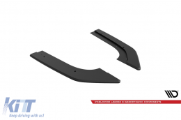 Maxton Design side extensions suitable for rear RS bumper of Audi RS3 sedan after 2020, matte black-image-6235768