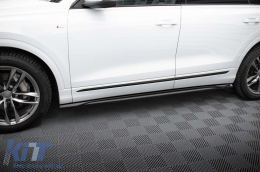 Maxton Design side skirt diffusers suitable for Audi SQ8, Q8 S-Line 2018-2023, gloss black-image-6235945