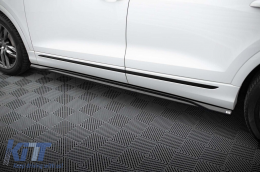 Maxton Design side skirt diffusers suitable for Audi SQ8, Q8 S-Line 2018-2023, gloss black-image-6235946