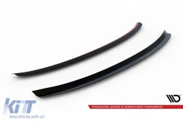 Maxton Design Spoiler geeignet für Audi A8 D4 Kofferraum 2009-2017, schwarz lackiert-image-6140212