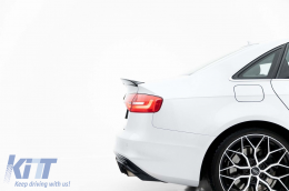 Maxton Design Spoiler geeignet für Audi S4 B8 Limousine 2012-2015, schwarze Lackierung-image-6235917