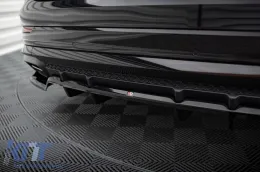 Maxton Design Spoiler geeignet für den hinteren S-Line Stoßfänger am Audi SQ8, Q8 nach 2023, schwarz lackiert-image-6140322