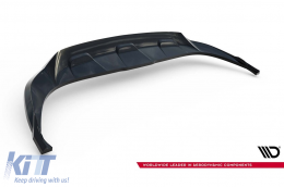 Maxton Design Spoiler geeignet für den Heckstoßfänger des Audi Q8 2018-2023, schwarz lackiert-image-6140335