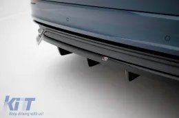 Maxton Design Spoiler geeignet für den Heckstoßfänger des Audi Q8 2018-2023, schwarz lackiert-image-6140337