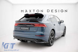 Maxton Design Spoiler geeignet für den Heckstoßfänger des Audi Q8 2018-2023, schwarz lackiert-image-6140338