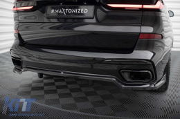 Maxton Design Spoiler geeignet für den Heckstoßfänger des BMW X7 G07 mit M-Paket nach 2022, schwarz lackiert-image-6144272