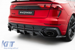 Maxton Design Spoiler geeignet für die hintere Stoßstange des Audi RSQ8 nach 2023, schwarzer Lack-image-6235875