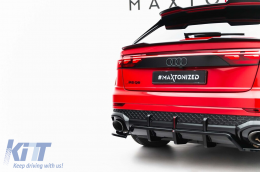 Maxton Design Spoiler geeignet für die hintere Stoßstange des Audi RSQ8 nach 2023, schwarzer Lack-image-6235877