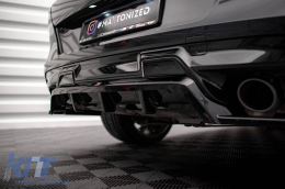 Maxton Design Spoiler geeignet für die hintere Stoßstange des BMW X6M F96 nach 2020, schwarze Lackierung-image-6236424