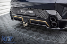 Maxton Design Spoiler geeignet für die hintere Stoßstange des BMW XM G09 nach 2022, schwarze Lackierung-image-6236456