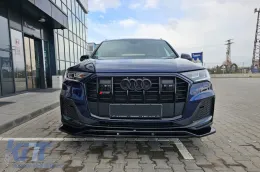 Maxton Design Spoiler geeignet für die vordere S-Line Stoßstange am Audi Q7 S-Line, SQ7 nach 2019, schwarz lackiert-image-6140581