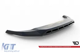 Maxton Design Spoiler geeignet für die Front-S-Line-Stoßstange am Audi SQ8, Q8 nach 2023, schwarz lackiert-image-6140312