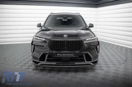 Maxton Design Spoiler geeignet für die Frontschürze des BMW X7 G07 mit M-Paket nach 2022, schwarz lackiert-image-6144264