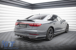 Maxton Design Spoiler geeignet für Heckstoßstange des Audi A8 D5 2017-2021, schwarz lackiert-image-6140260