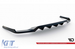 Maxton Design Spoiler geeignet für Heckstoßstange von Audi Q7 2015-2019, schwarz lackiert-image-6140287
