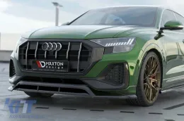 Maxton Design Spoiler geeignet für Frontstoßstange des Audi Q8 nach 2023, schwarz lackiert-image-6140302