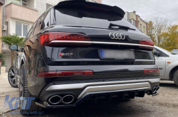 Maxton Design Spoiler geeignet für Heckstoßstange des Audi SQ7 2019-2023, schwarz lackiert-image-6140593