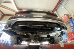 Maxton Design Spoiler geeignet für Heckstoßstange des Audi SQ7 2019-2023, schwarz lackiert-image-6140595