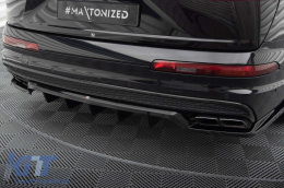 Maxton Design Spoiler geeignet für Heckstoßstange des Audi SQ7 2016-2019, schwarz lackiert-image-6140613