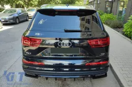 Maxton Design Spoiler geeignet für Heckstoßstange des Audi SQ7 2016-2019, schwarz lackiert-image-6140615