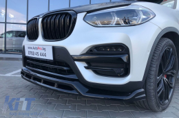 Maxton Design Spoiler geeignet für Frontstoßstange des BMW X3 G01 2017-2021, schwarz glänzend-image-6144019