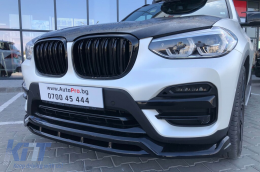 Maxton Design Spoiler geeignet für Frontstoßstange des BMW X3 G01 2017-2021, schwarz glänzend-image-6144023