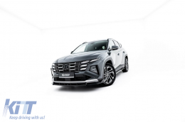 Maxton Design Spoiler geeignet für Frontstoßstange des Hyundai Tucson MK4 Facelift nach 2024, schwarz lackiert-image-6147834