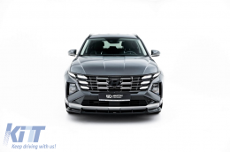 Maxton Design Spoiler geeignet für Frontstoßstange des Hyundai Tucson MK4 Facelift nach 2024, schwarz lackiert-image-6147835
